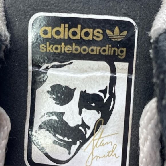 Adidas Stan Smith Skateboarding Suede Sneakers, Black, US size men’s 12 - Picture 2 of 9